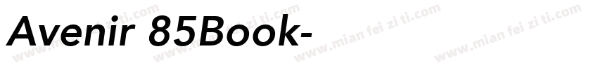 Avenir 85Book字体转换